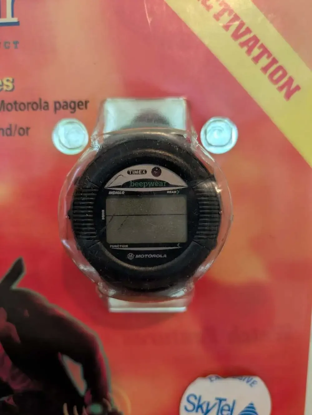 Vintage Timex Motorola Beepwear Pager Watch Indiglo 90s SkyTel NIB New Sealed